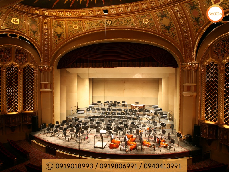 Không gian bên trong nhà hát con sò Sydney - Du lịch 360Go